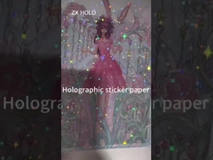 Fabrika Doğrudan Satış Holografik Kendinden Yapışkanlı Film PP Soğuk Şeffaf Holografik Laminasyon Filmi
