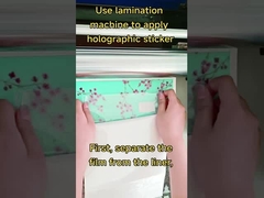 Kendi kendine yapışkan holografik film